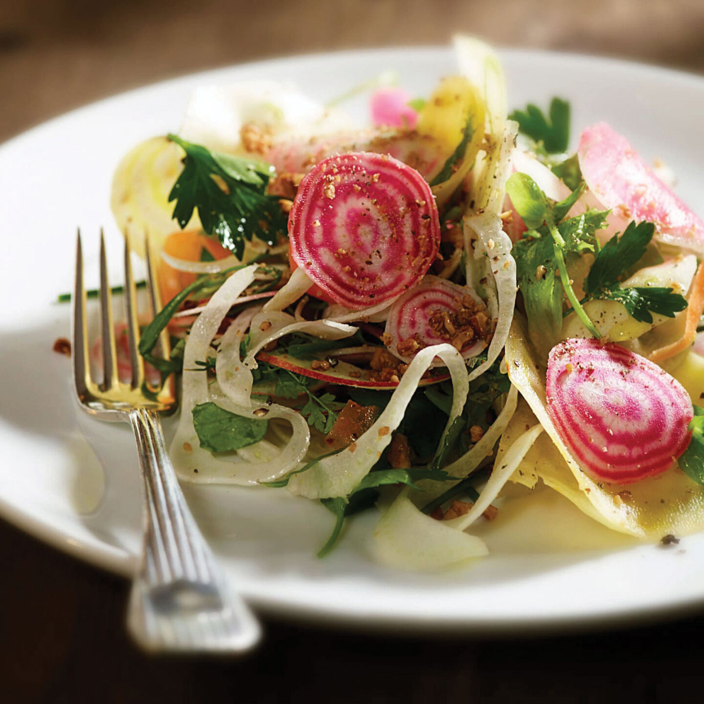 Shaved Vegetable salad at RH Courtyard Restuarant